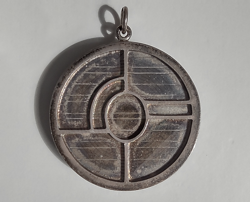 Fig. 0.0.02: The Ayana Vessel, an original 2010 silver piece representing the first structural 'Fixatio' and the physical path (Sanskrit: Ayana) of the work.