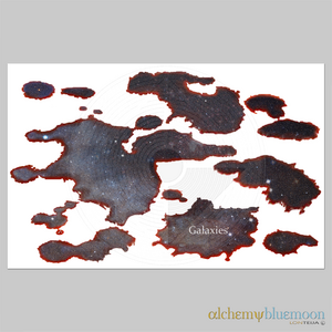 Fig. 5.2.05: The Blood Galaxies (2015). Representing the initial Fermentatio and Cellular Inoculation, where the infinite black light of the Absolute fuses with the somatic life-force.