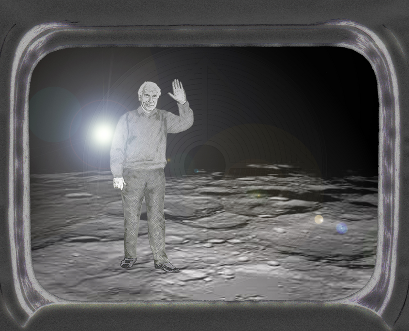 Fig. 5.6.11: A Greeting from the Moon (2016), representing the departure from the symbolic psyche and the transition into the structural intelligence of the Impersonal Logos.