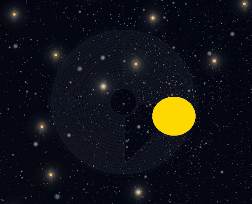 Fig. 6.0.12a: Core Star Essence (2017), representing the Realisation of the Core Star and the holographic projection of the Absolute into the human framework.