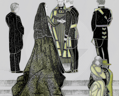 Fig. 5.2.02: The Royal Divine-Divine Union (2015). Representing Conjunction and the Gilded Nigredo, where the personal journey merges with the Absolute.