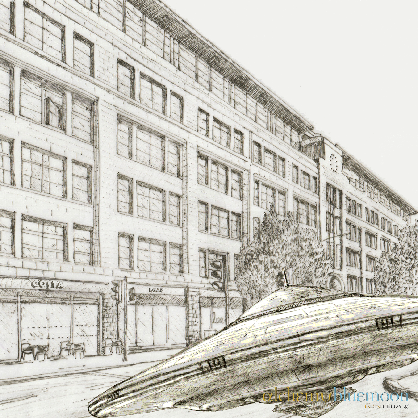 Fig. 6.0.22: The Assimilation (2026), representing the Somatic Landing and the irreversible integration of high-frequency intelligence into the urban landscape.
