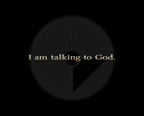 Fig. 5.4.01: The Direct Dialogue (2015), representing the Elimination of Mediation and the synchronisation of the individual soul with the Absolute frequency.