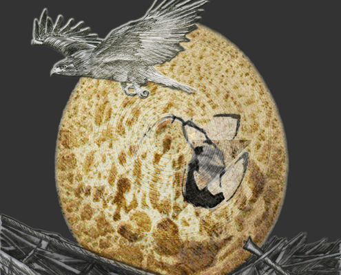Fig. 5.3.03: The Solar Birth (2015), representing the awakening of the Solar Spirit and the transition of the Essential-Self into a grounded, sovereign authority.
