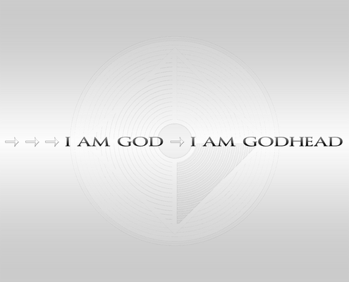 Fig. 5.6.15: The Threshold of the Godhead (2016), representing the transition from psychological realization to a naked spark of being within the Impersonal Logos.
