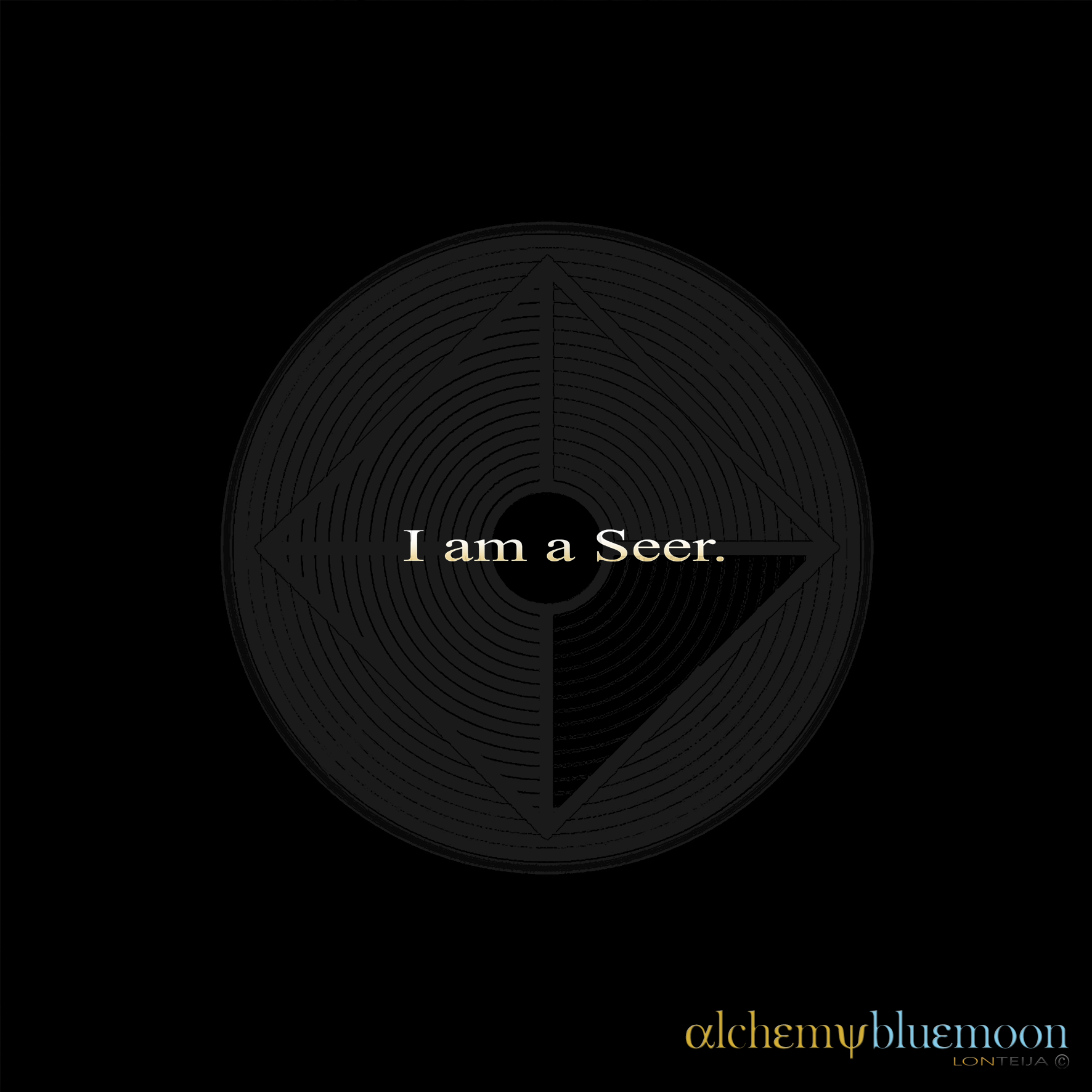 Fig. 6.1.01: The Eye of the Seer (2017), representing the Termination of Karma and the transition into the unconditioned, spontaneous presence of the True Stone.