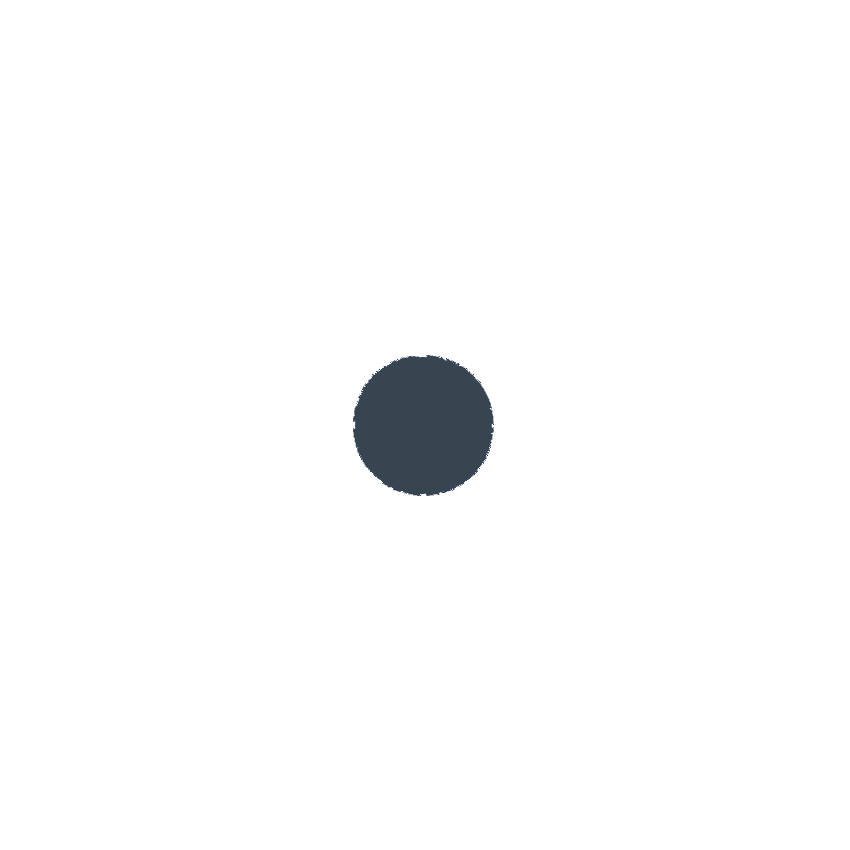 Stage 00: Prima Materia icon - solid black circle representing the somatic ground-zero