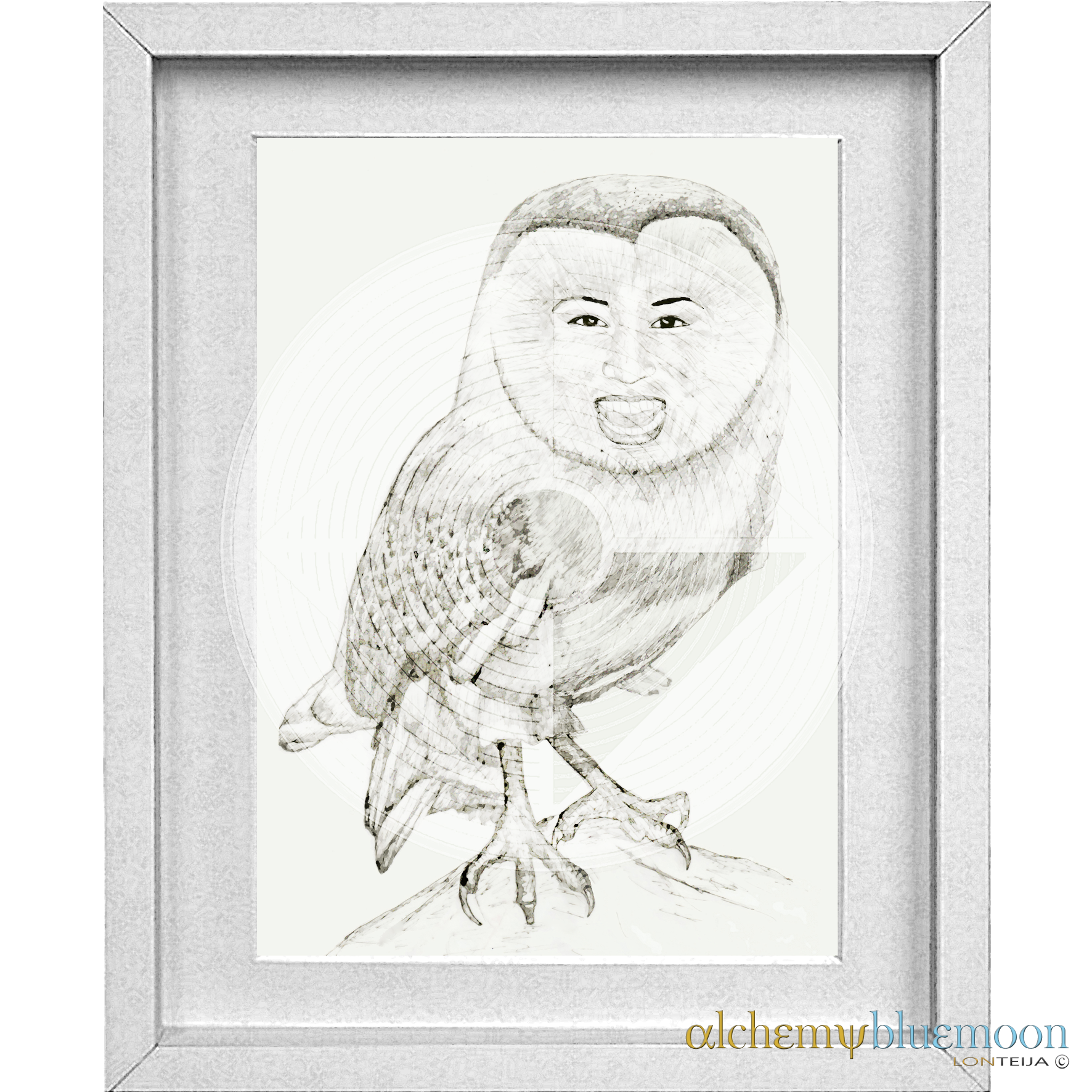 Fig. 5.1.10: The Portrait of Joy (2015), representing the stabilisation of unconditioned joy and the transcendence of Ariditas through non-conceptual wisdom.
