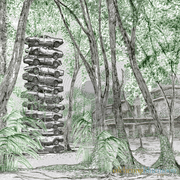 Fig. 5.7.21: The Return of Viriditas (2016), illustrating the Reclamation of Ariditas and the organic expansion of the True Stone into the material landscape.