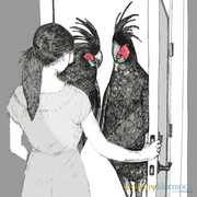 Fig. 4.0.01: Sentinels of the Threshold (2013). Representing Coagulatio and the Rubedo, where a shared meal symbolises the metabolic ingestion of Divine Presence.