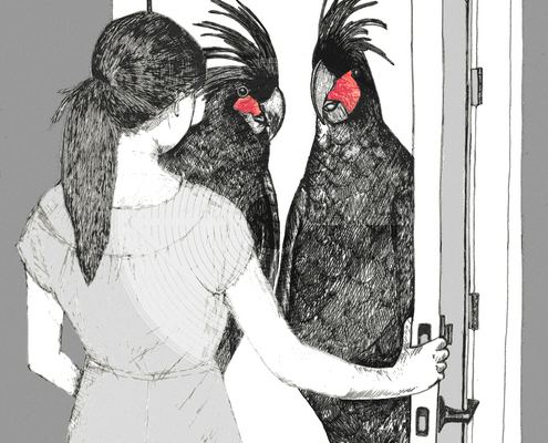 Fig. 4.0.01: Sentinels of the Threshold (2013). Representing Coagulatio and the Rubedo, where a shared meal symbolises the metabolic ingestion of Divine Presence.