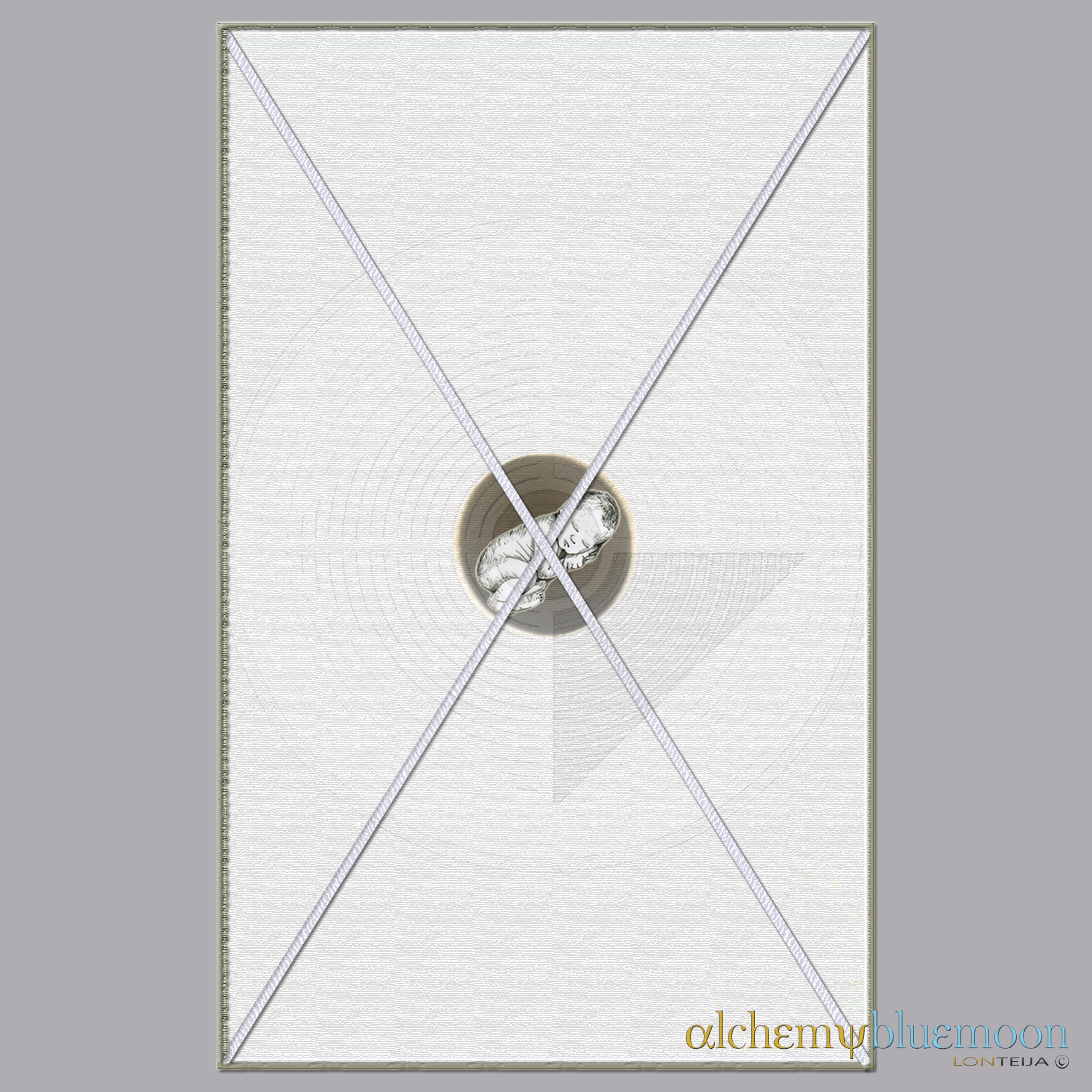 Fig. 5.3.01: The Sun-Moon Child (2015). Coagulatio and Fixatio, where the infant essence is strapped into a rectangular frame to stabilise the Absolute.