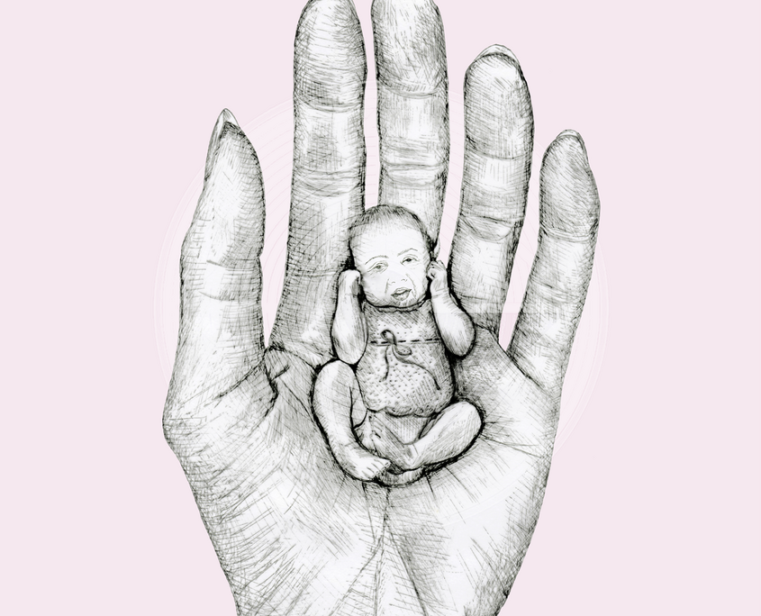 Fig. 6.0.05: The Timeless Infant (2016). Representing the Distillation of the Diamond Pearl, where ancient wisdom and newborn innocence condense into a single point.