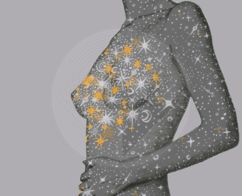 Fig. 5.3.04: The Effervescent Heart (2015). The internal Multiplicatio following the Royal Marriage, where stars and suns bubble within the physical core.