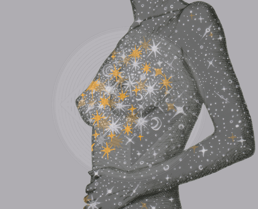 Fig. 5.3.04: The Effervescent Heart (2015). Representing the internal Multiplicatio following the Royal Marriage, where stars and suns bubble within the physical core.