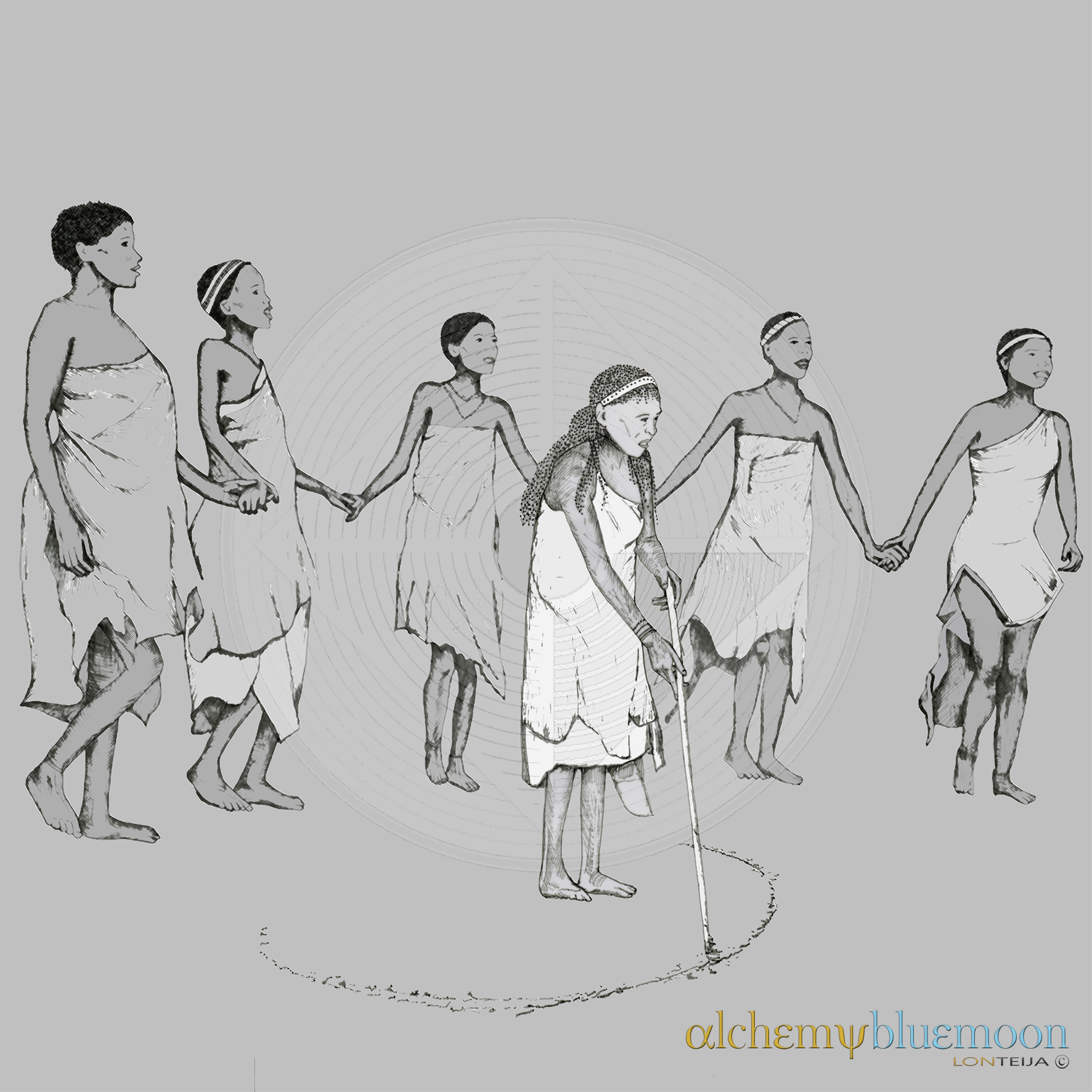 Fig. 5.1.05: The Tribal Circle (2015), representing the consolidation of the Integrated Self and the grounding of high-frequency spiritual insights into the somatic physical body.