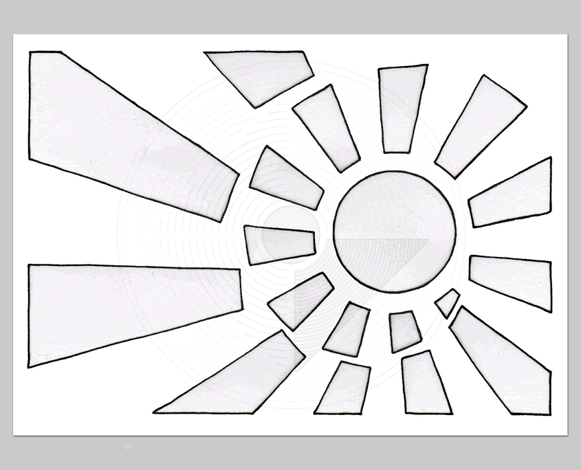 Fig. 5.7.14: The Spiral Sun (2016), an operational blueprint of the Solar Engine representing the hardware needed to ground the Infinite into material reality.