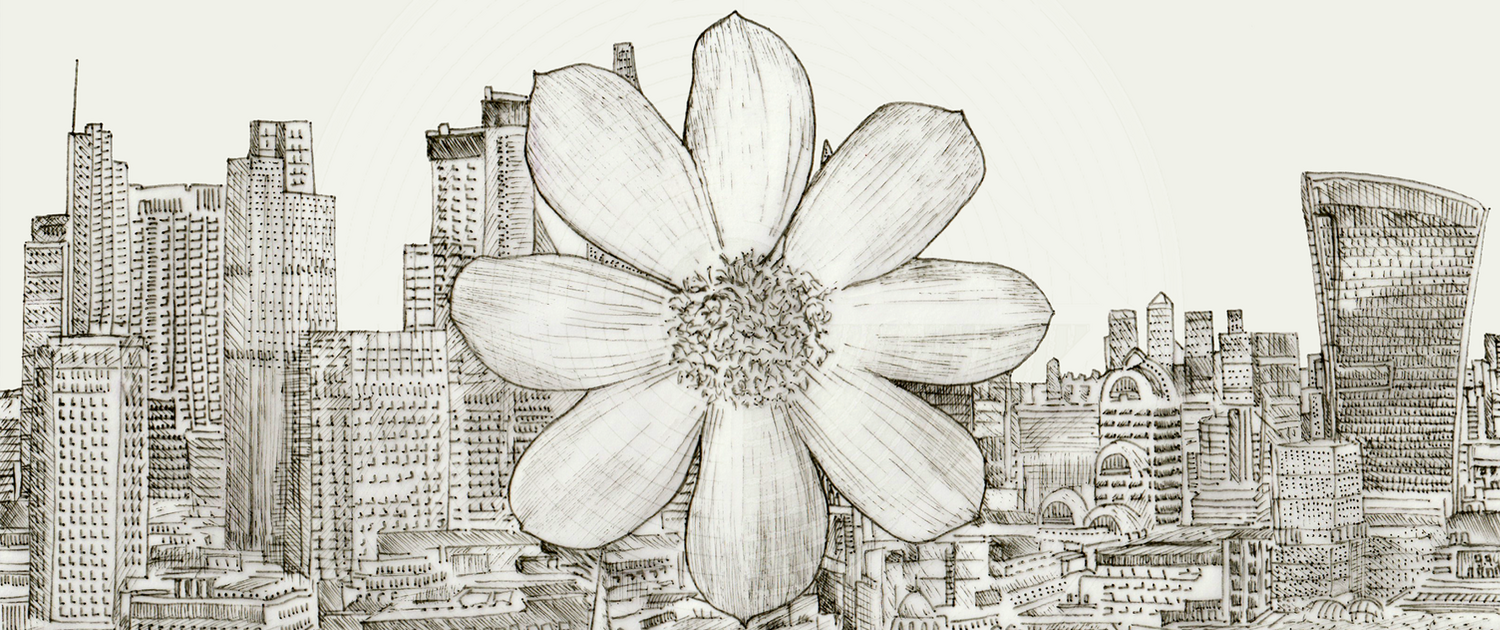 Fig. 5.1.06: The Urban Bloom (2015), illustrating the Macro-Environmental Anointing of the city and the realisation of Viriditas within the urban landscape.